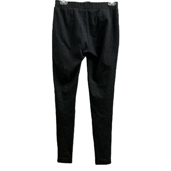 Cremieux Dark Gray Thick Back-Seam Leggings Soft Basic Small S Cozy - Picture 2 of 6